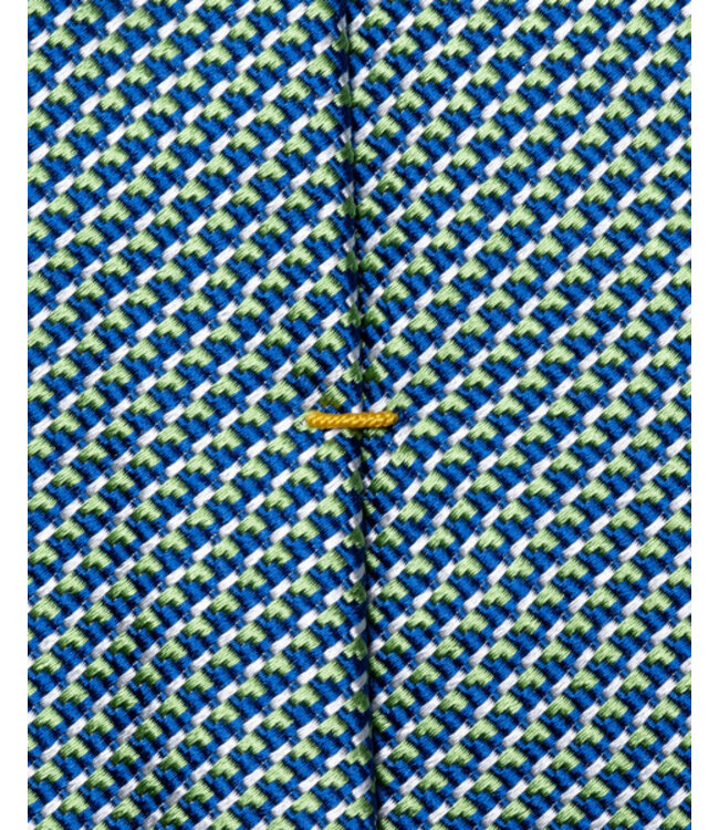 Green Navy Print Tie