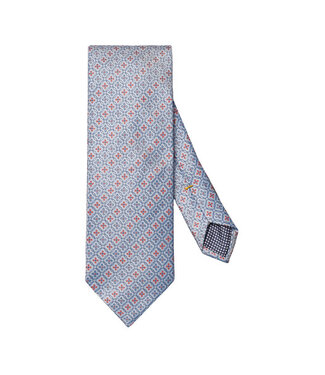 ETON Blue Red Circle Print Tie
