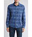 Classic Fit Blue Fireside Fronds Shirt