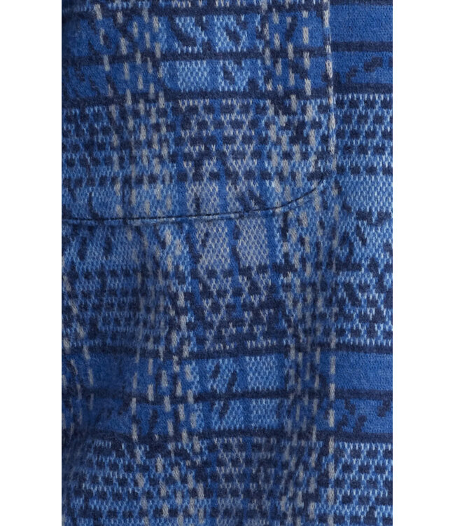 Classic Fit Blue Fireside Fronds Shirt