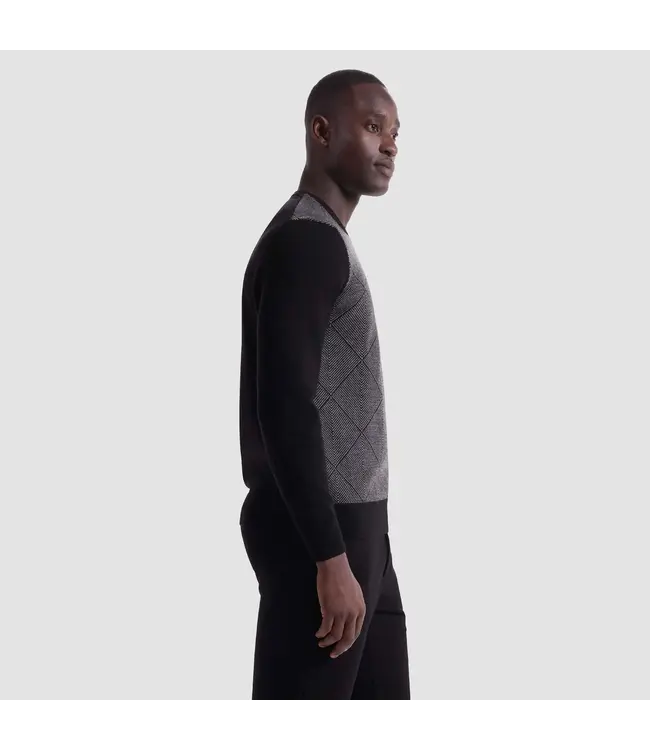 Black Diamond Crew Neck Sweater