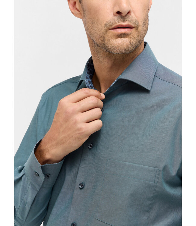 Modern Fit Green Dress Shirt