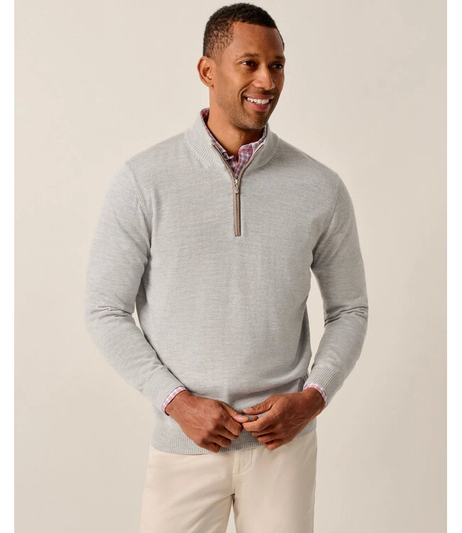 Light Grey Raynor 1/4 Zip Sweater