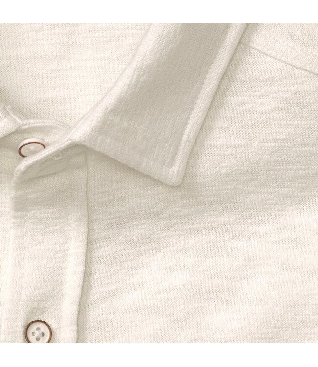 Classic Fit White Knit Shirt
