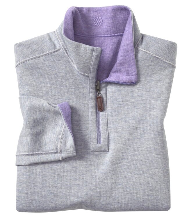 Purple & Grey Reversible 1/4 Zip