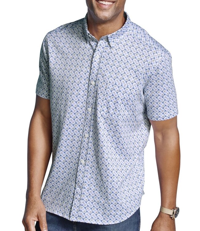Classic Fit Blue Multi XC Flex Shirt