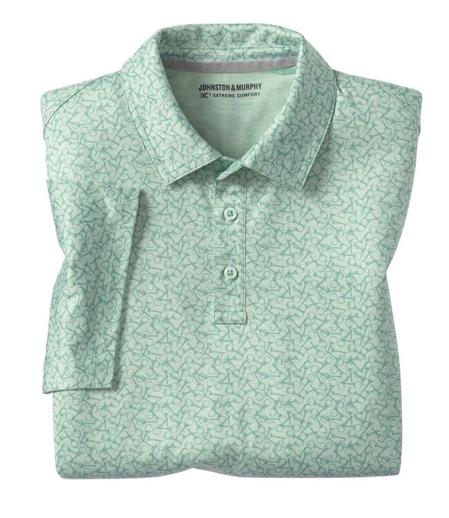 Green Golf Tee and Ball XC+ Polo