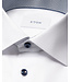 Modern Fit White Geometric Trim Dress Shirt