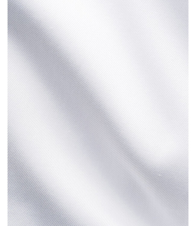 Modern Fit White Geometric Trim Dress Shirt