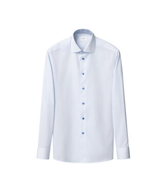 ETON Slim Fit Blue Oxford with Trim Shirt