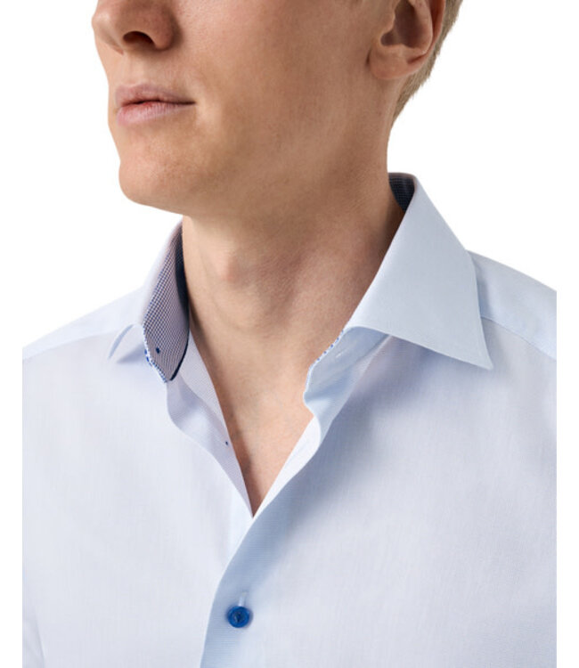 Slim Fit Blue Oxford with Trim Shirt