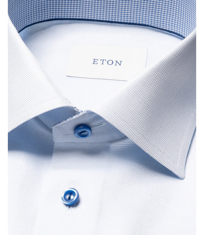 Slim Fit Blue Oxford with Trim Shirt