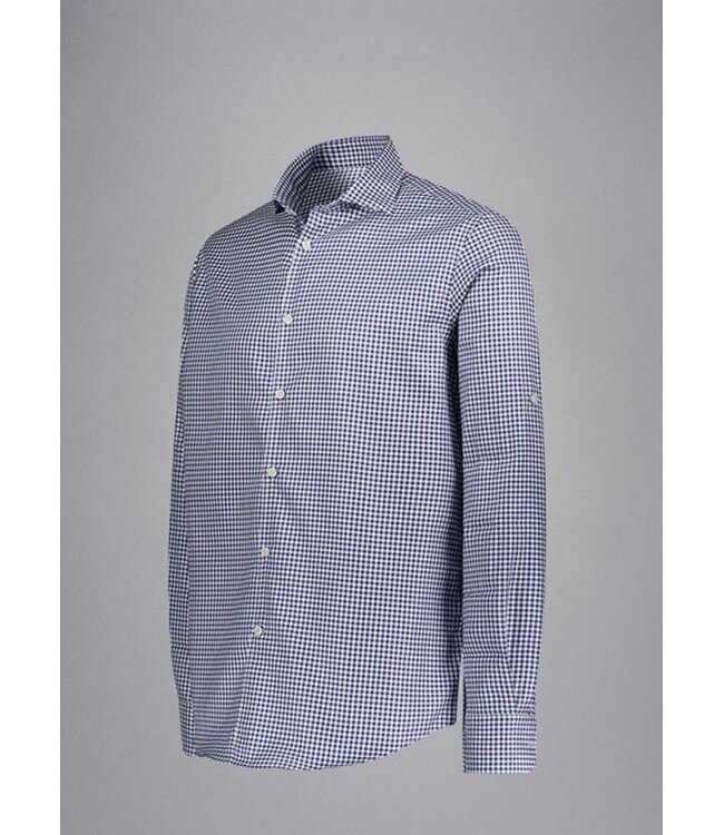 Modern Fit Navy Gingham Shirt