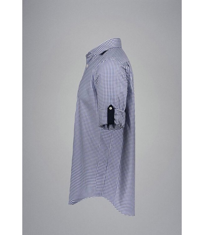 Modern Fit Navy Gingham Shirt