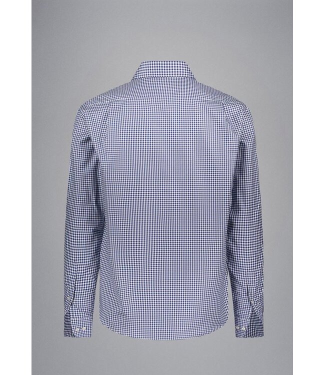 Modern Fit Navy Gingham Shirt