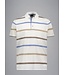 PAUL & SHARK White Blue Tan Striped Polo