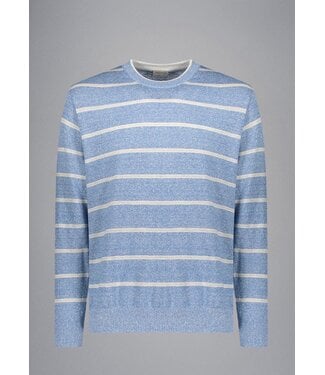 PAUL & SHARK Blue with Tan Stripe Sweater
