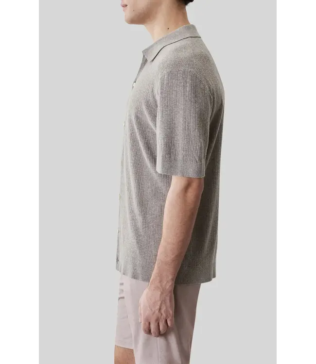Modern Fit Pottery Tan Kestrel Knit Shirt