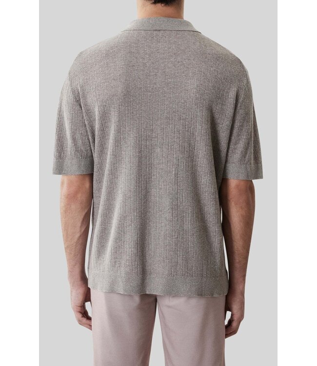 Modern Fit Pottery Tan Kestrel Knit Shirt