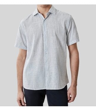 ROBERT BARAKETT Modern Fit Washed Blue Daxton Shirt