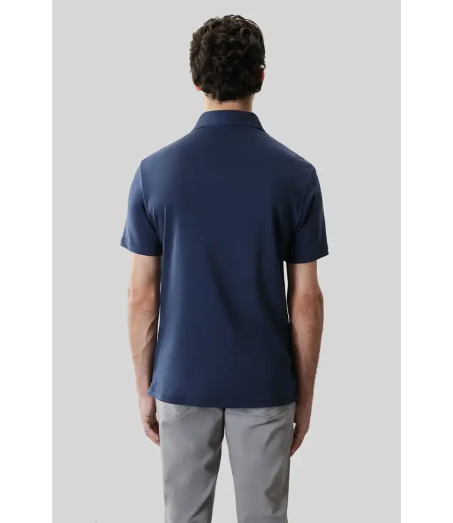 Blue Night Georgia Herringbone Polo