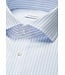 Modern Fit Mid Blue Striped Dress Shirt