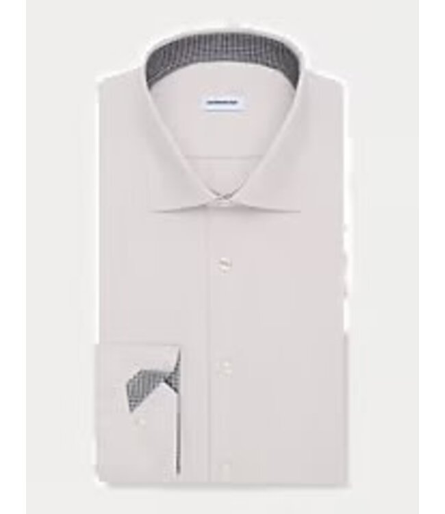 Slim Fit Beige Dress Shirt