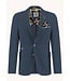 A FISH NAMED FRED Slim Fit Navy Pique Sport Coat