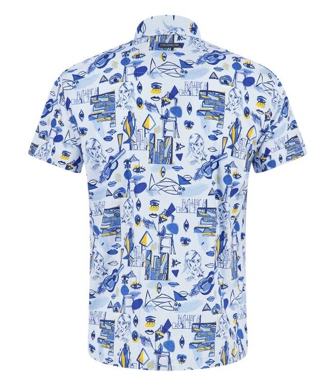 Modern Fit Cobalt Cubist Shirt