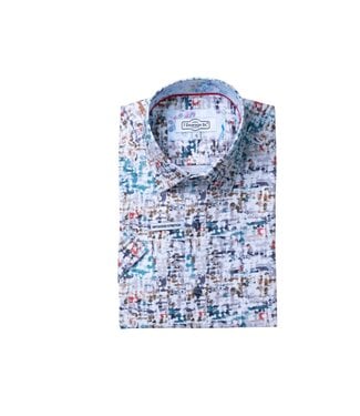 7 DOWNIE Modern Fit Multi Pattern Shirt