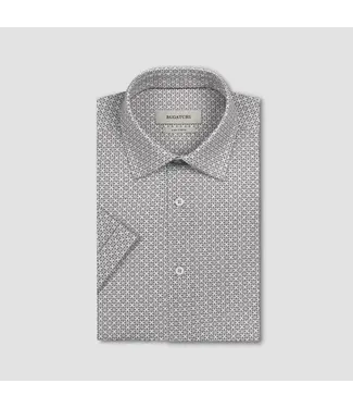 BUGATCHI Modern Fit  Grey Print Shirt