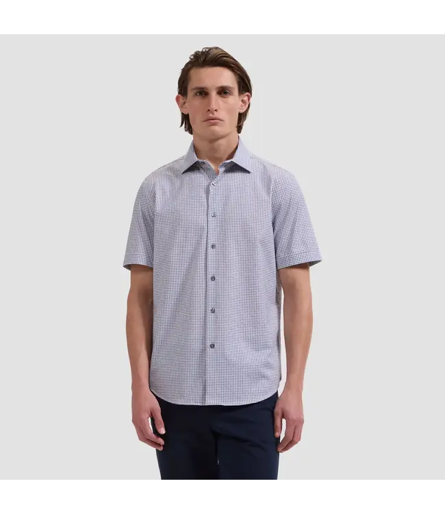 Modern Fit Platinum Dot Print Shirt