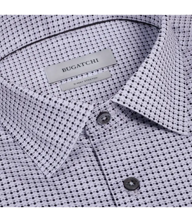Modern Fit Platinum Dot Print Shirt