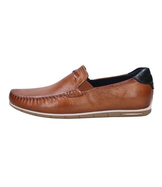 BUGATTI Cognac Chesley Slip-On Shoes