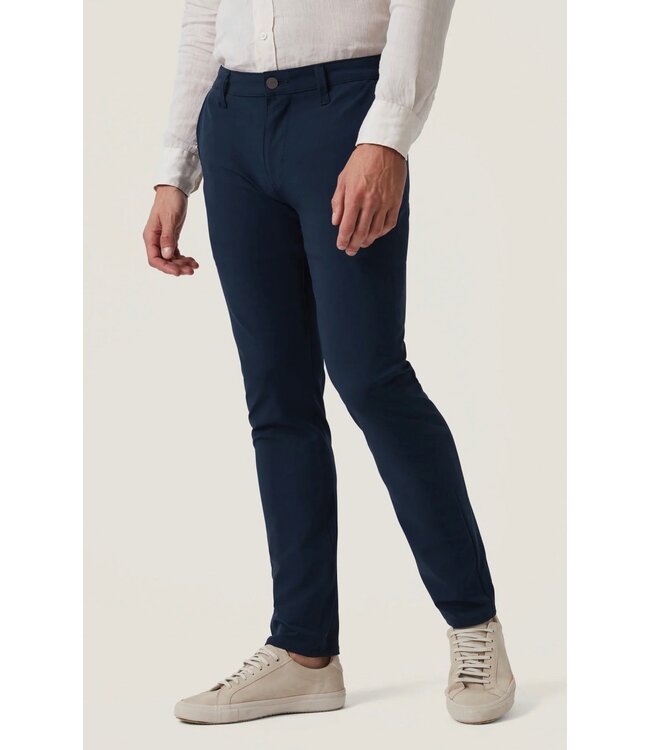 Slim Fit Navy Commuter Flat Front Pants