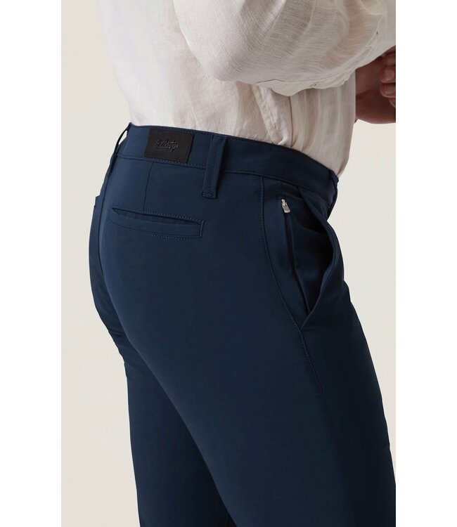 Slim Fit Navy Commuter Flat Front Pants