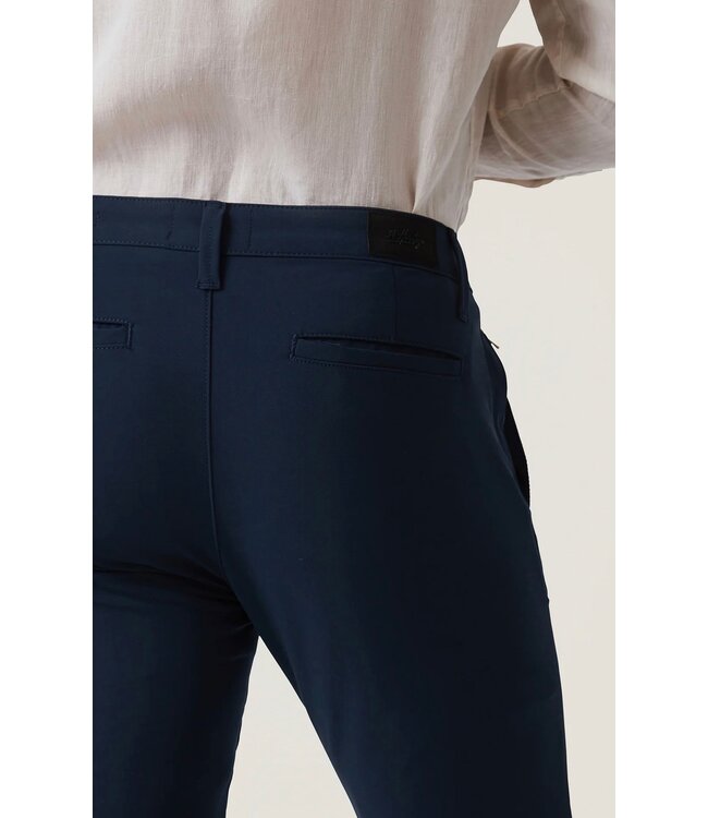 Slim Fit Navy Commuter Flat Front Pants