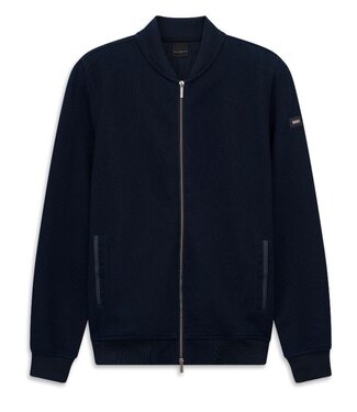 BUGATTI Navy Textured Full Zip