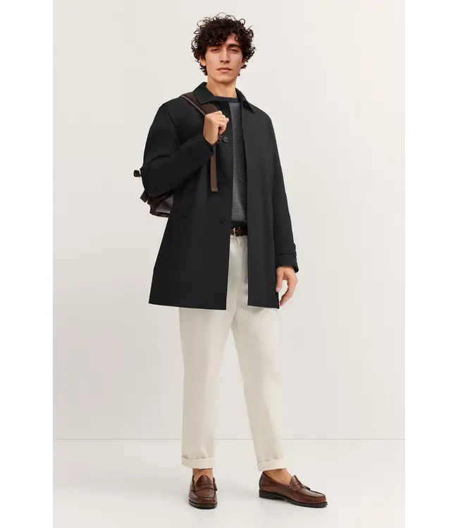 Navy Cotton Mix Raglan