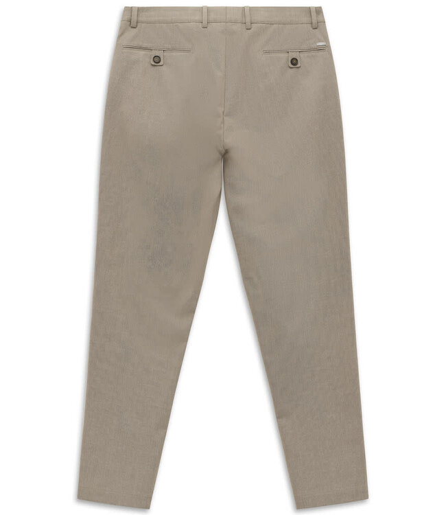 Slim Fit Tan Pleated Pants