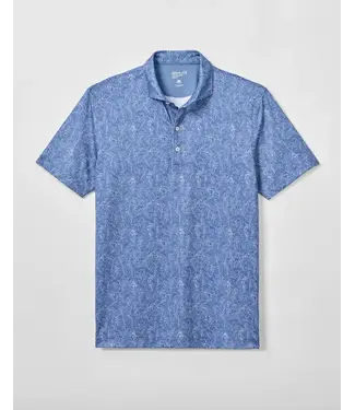 JOHNNIE-O Navy Osmond Fern Polo