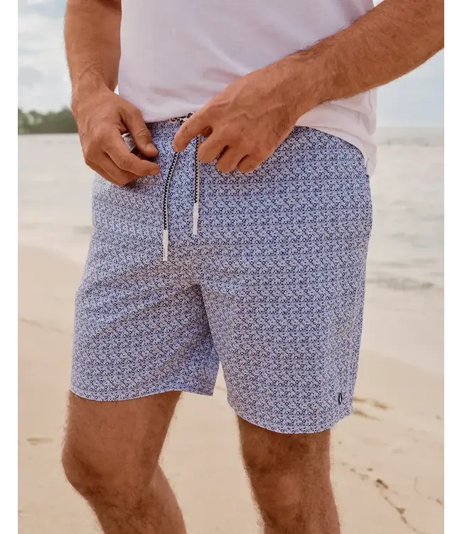 Navy Barcelona Swim Trunks