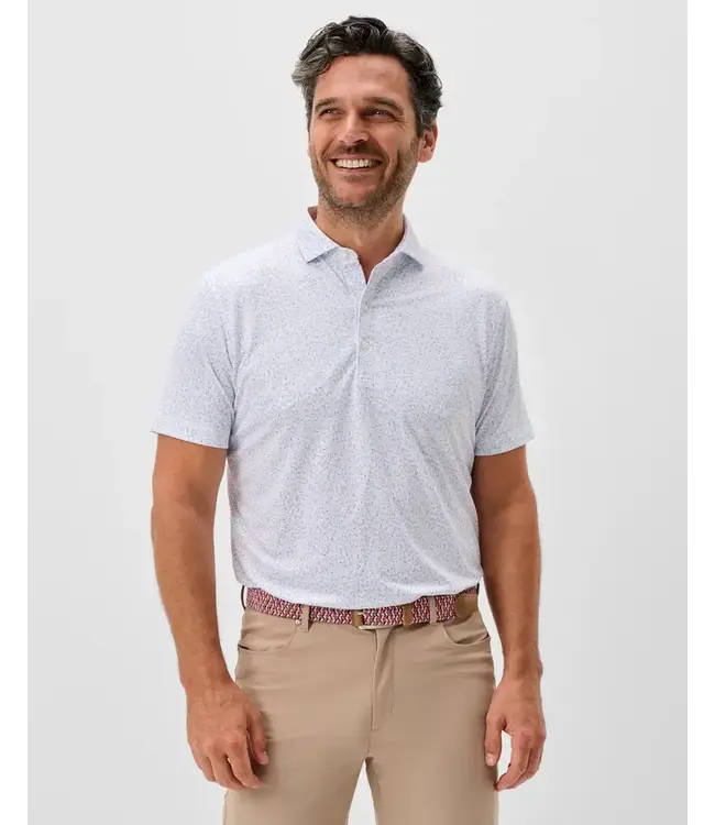 White Floral Kipler Polo