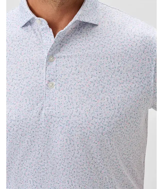 White Floral Kipler Polo