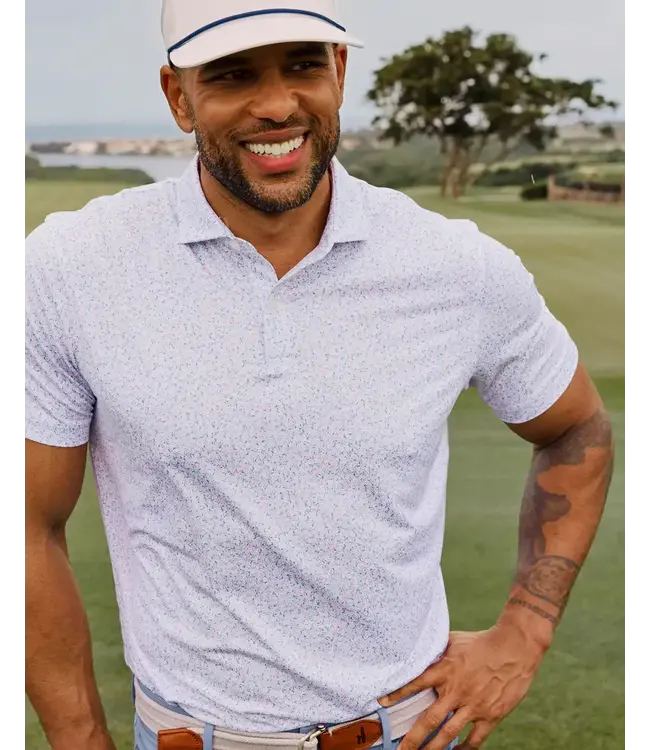 White Floral Kipler Polo