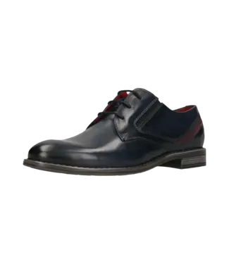 BUGATTI Navy Amros Dress Shoes