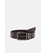 Mahogany Domed Leather Belt