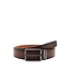 Brandy Embossed Leather Belt