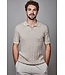 FELLOWS UNITED Tan Cable Polo Sweater