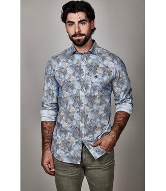 FELLOWS UNITED Modern Fit Multi Colour Mosaic Shirt
